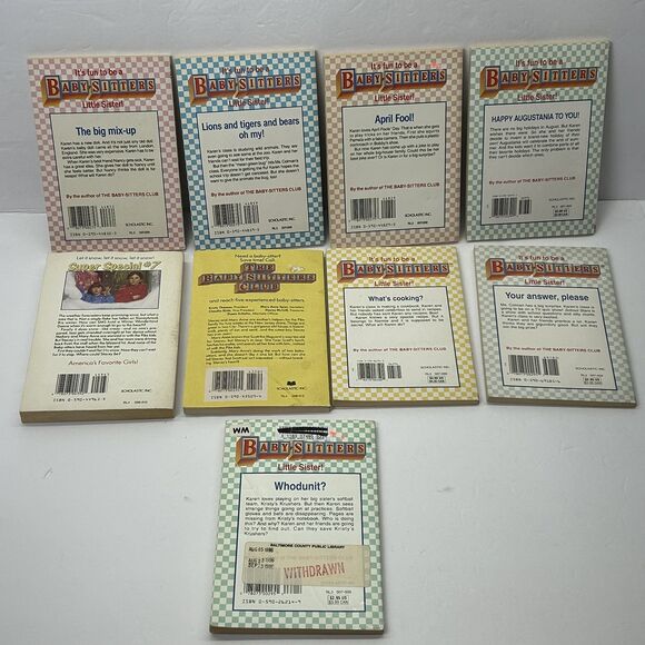 VTG Lot The Baby-Sitters Club Paperback Books 7, 8, 23, 24, 27, 74, 77, 93, 112 - Picture 7 of 11